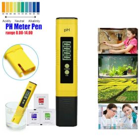 PH Meter 0.01 PH Battery Powder High Precision Water Quality EC Tester 0-14 PH Measurement Range For Aquarium Swimming Pool Digital Electric PH Meter