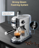 1450W automatic coffee machine capsule + coffee powder + milk foam 19Bar extraction mocha 3 in 1 half espresso 1 cup / 2 cup, electronic button powder