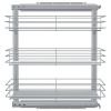 3-Tier Pull-out Kitchen Wire Basket Silver 18.5"x13.8"x22"