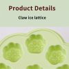 1pc; Creative Bear Ice Tray; Household Freeze Ice Cube Mold; DIY Ice Ball Ice Cream Baseball Mold; Plastic Ice Storage Ice Making Box 6.29*4.33in