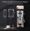 1450W automatic coffee machine capsule + coffee powder + milk foam 19Bar extraction mocha 3 in 1 half espresso 1 cup / 2 cup, electronic button powder