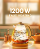 1.7L retro painted electric kettle 1200W Instrument dial thermometer flower watermark painting fast boiling rope without BPA automatically closed SUS3