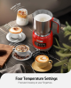 5in1 Ruby electric milk foam 5 settings Cold foam hot foam hot air foam Hot milk or hot chocolate LED touch control 400ML/13.5oz cold and hot latte, c