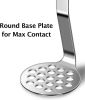 Kitchen Utensils Potato Masher For Potato Ricer Baby Food Best Kitchen Tools Stainless Steel Dishwasher Safe (Round)