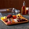 Farberware Build-A-Board Bamboo Board, 6 Compartments with Locking Lid, Charcuterie, 11x14, Black