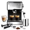 Espresso Machine, Espresso and Cappuccino latte Maker 20 Bar Pump Coffee Machine Compatible with ESE POD capsules filter&Milk Frother Steam Wand,950W,