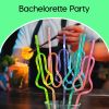 6Pcs Drink Straw for Adults Bridal Shower Birthday Party Wedding Favor Decor Juice Drinking Straws Home Kitchen Bar Garden Supplies Reusable Plastic S