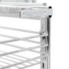 3-Tier Pull-out Kitchen Wire Basket Silver 18.5"x13.8"x22"