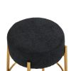 30" Tall, Round High Bar Stools, Set of 2 - Contemporary upholstered dining stools for kitchens, coffee shops and bar stores - Includes sturdy hardwar