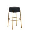 30" Tall, Round High Bar Stools, Set of 2 - Contemporary upholstered dining stools for kitchens, coffee shops and bar stores - Includes sturdy hardwar