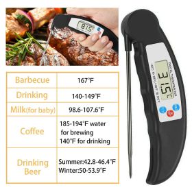 Instant-Read Meat Thermometer Digital Electronic Food Temp Kitchen Cooking Grill