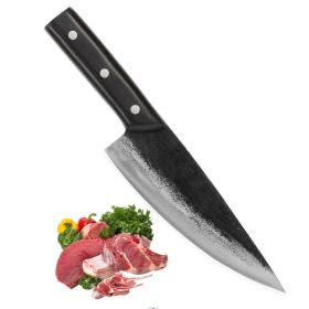 Meat Cleaver Knife-Japanese Butcher Knife Meat Cutting-Professional Chef Knife High Carbon Stainless Steel With Ergonomic Handle- Ultra Sharp Kitchen (Option: Meat Cleaver Knife)