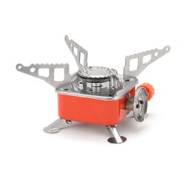 Outdoor Foldable Cooker Camping Hiking Furnace Gas Stoves (type: Stoves, Color: Orange)