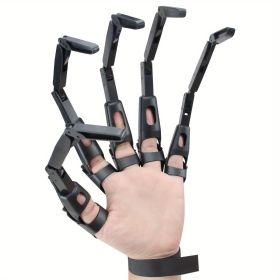 1pc/2pcs, Halloween Knuckle Fingers, Halloween Costume Party Suppplies, Creative Gift (Color: Black, size: One Left Hand)