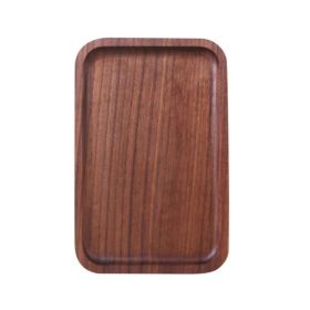 Kitchen Utensils Rectangular Serving Tray Wood Plate Tea Dishes (Color: As pic show, size: 20x13 cm)