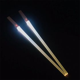 Lightsaber Chopsticks Light Up - LED Glowing Light Saber Star Wars Chop Sticks - Reusable Sushi Lightup Sabers Chopstick Set Of 1 Blue Pair (type: 1 pair, Color: White)