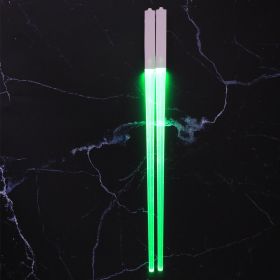 Lightsaber Chopsticks Light Up - LED Glowing Light Saber Star Wars Chop Sticks - Reusable Sushi Lightup Sabers Chopstick Set Of 1 Blue Pair (type: 2 pair, Color: Green)