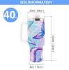 40 oz large capacity vacuum cup 304 Double layer vacuum Stainless Steel Ice Master Cup 5D Print Light Purple grain Travel Cup Sports Car Cup handle li