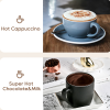 450W electric milk foam, cold sparkling chocolate mixer, cold / hot latte cappuccino 300ml, milk heater 360¬∞, rotating base removable hot and cold fo