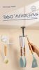 Adhesive Hooks Wall Hangers 360¬∞ Rotating Hooks for Kitchen Utensil Towel Robe Holder