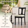 Kitchen Dining Chair with Linen Fabric and Storage Space