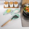 1/2pcs Silicone Utensil Rest With Drip Pad For Multiple Utensils; Heat-Resistant; Spoon Rest & Spoon Holder For Stove Top; Kitchen Utensil Holder For