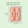 1pc Cute Teddy Bear Ice Cube Making Mold; Splash-proof And Easy To Fall Off; For Refrigerator With Container; Cute Bear Ice Cube Tray; To Make Frozen