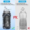 Half-Gallon Water Bottle With Sleeve 2L Leak-Proof, BPA-Free Sports Drinking Bottle With Straw And Custom Time Marker