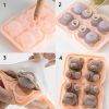 1pc Cute Teddy Bear Ice Cube Making Mold; Splash-proof And Easy To Fall Off; For Refrigerator With Container; Cute Bear Ice Cube Tray; To Make Frozen