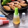 1pc 2.2oz Brand Silicone BBQ Oil Bottle Brush With Flat-Bottom Design; Perfect For Barbecue; Cooking And Baking - Heat-Resistant; Easy To Clean And Su