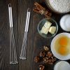 1pc Stainless Steel Egg Whisk Manual Whisk Whisk Set Kitchen Whisk For Cooking; Mixing; Beating; Stirring