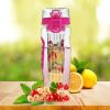 Fruit Infuser Water Bottle 32OZ Juice Shaker Sport w/ Flip Top Lid Anti-Slip Grips For Office Home Sport Running Walking Hiking