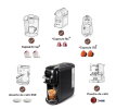 1450W Automatic Espresso Machine 19Bar Cold Heat Extraction French Kcup Capsule Nes Capsule DG Capsule 19Bar Cold Heat Extraction French 600L Tank Tou