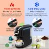 1450W Automatic Espresso Machine 19Bar Cold Heat Extraction French Kcup Capsule Nes Capsule DG Capsule 19Bar Cold Heat Extraction French 600L Tank Tou