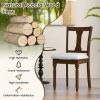 Kitchen Dining Chair with Linen Fabric and Storage Space